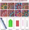 8 PCS Diamond Art Bookmarks, Diamond Painting Bookmarks for Book Lovers 5D DIY Corner Bookmark Adults Crafts Diamond Art Kits for Adults Kids Home Office Beginner Gift